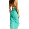 Seafolly Textured Cotton Beach Sarong Aquatic AquaticBlue Outlet