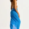 Seafolly Textured Cotton Beach Wrap Azure Fashion