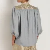 Greek Archaic Kori Triangle Blouse Grey Sale