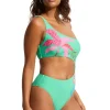 Seafolly Tropica One Shoulder Cut Out Swimsuit Sale