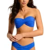 Seafolly Twist Front Bandeau Bikini Azure Discount