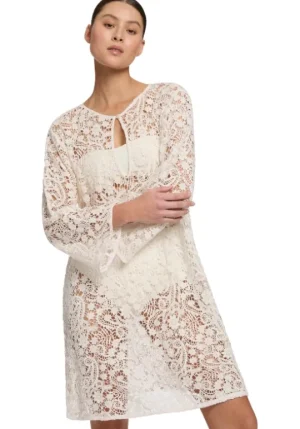 JETS Swimwear Velana Lace Kaftan Off White Best