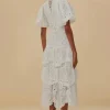 Farm Rio Eyelet Midi Dress White Discount