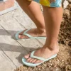 Sleepers Wide Strap Flip Flops Mint New
