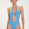 Vix Swimwear Zen Swimsuit Blue Hot